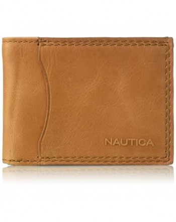 Nautica Mens Blocking Leather Passcase