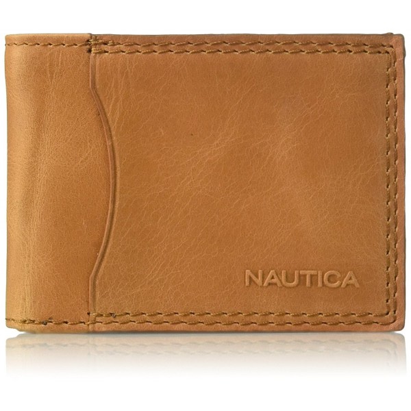 Nautica Mens Blocking Leather Passcase