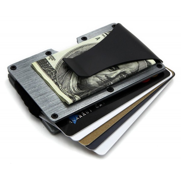 RFID Blocking Front Pocket - Aluminum Slim Wallet / Travel Money Clip ...