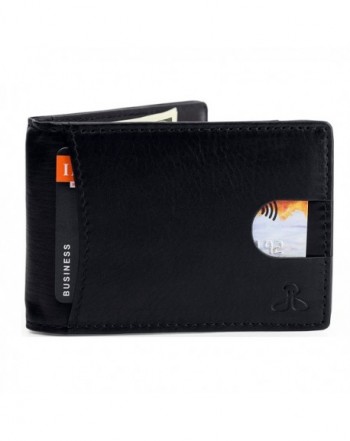 RFID Leather Wallets Men Bifold