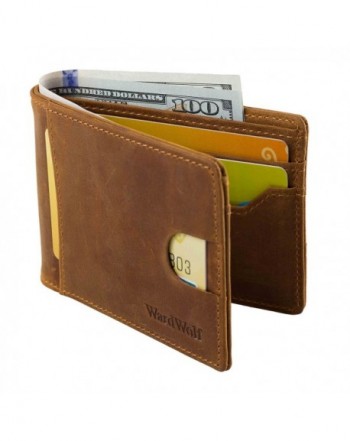 WARDWOLF Leather Bifold Wallets Blocking