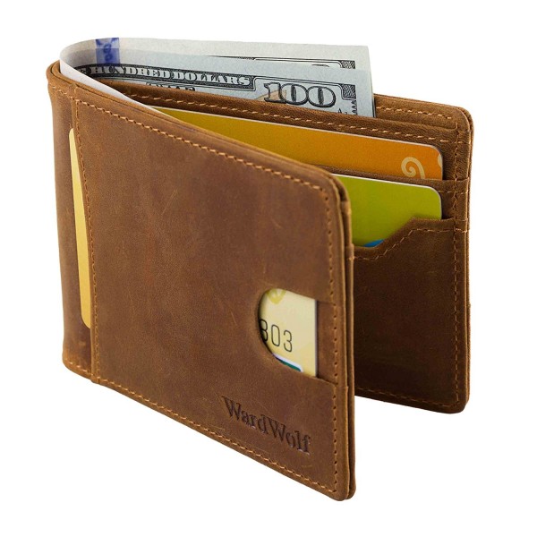 WARDWOLF Leather Bifold Wallets Blocking