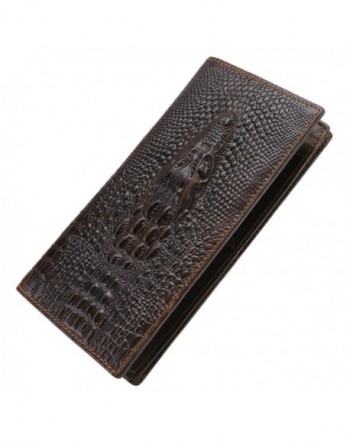 Itslife Cowhide Alligator Embossing Gator Long