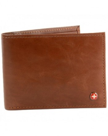 Alpine Swiss Leather Bifold Passcase