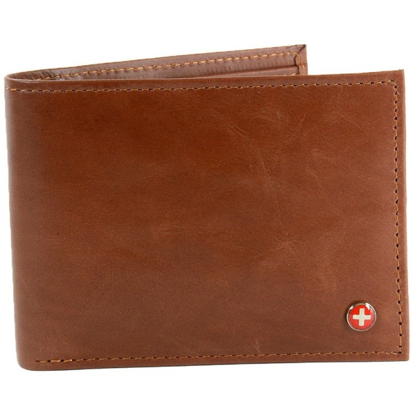 Alpine Swiss Leather Bifold Passcase