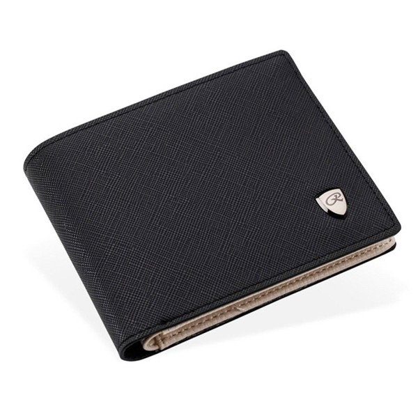 Badiya Textured Leather Flipout Wallet Badiya Textured Leather Flipout Wallet
