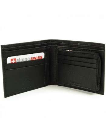 Mens Leather Wallet Zipper Coin Purse 6 Card Slots 3 More Pockets 2 ...