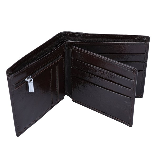 YOOMALL Trifold Leather Wallets Blocking