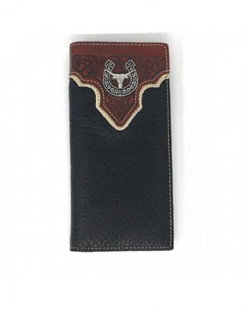 Premium Genuine Leather Longhorn Checkbook