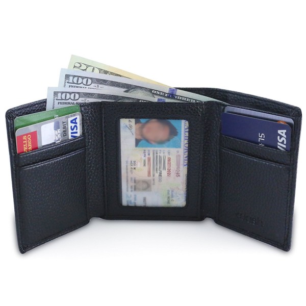 TriFold Wallet WIndow Capacity Leather