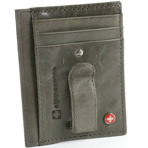 Alpine Swiss Leather Pocket Wallet