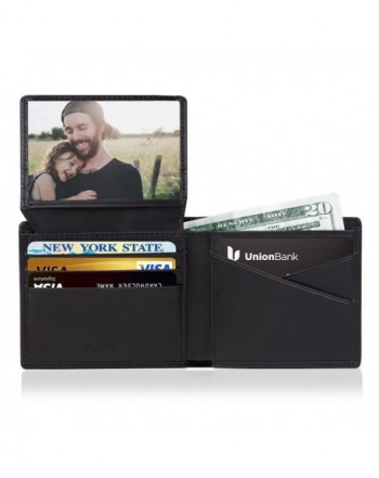 RFID Mens Leather Wallets Pocket