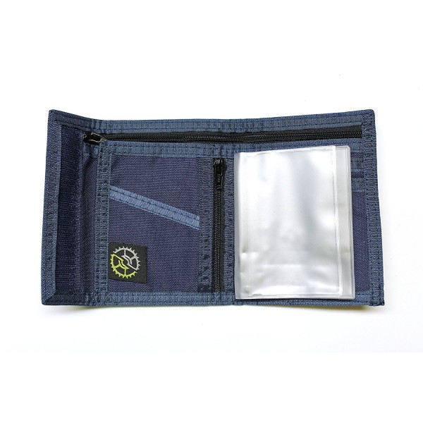 Nylon Bifold Wallet Zippered Pocket