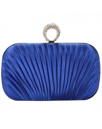 Womens Evening Clutch Pleated Wedding