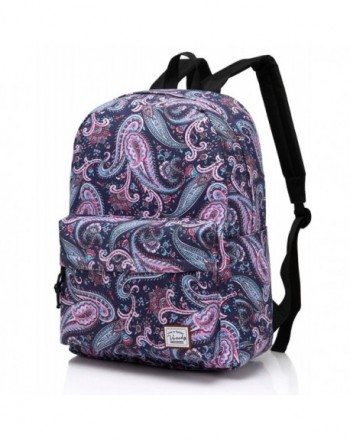 Vaschy Backpack Daypack Pockets Paisley