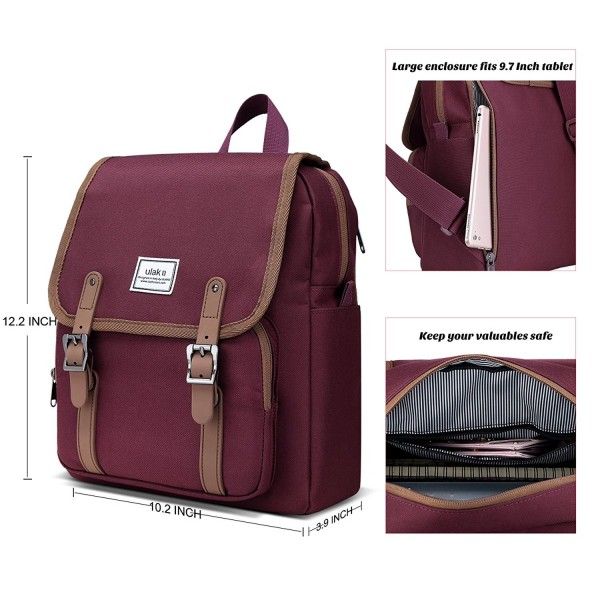 Casual Mini Backpack Lightweight Rucksack Slim Anti Theft Computer Bag ...