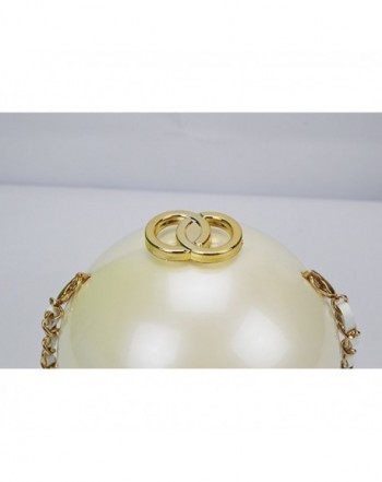 QZUnique Women's Acrylic Mini Round Ball Shape Purse Evening Bag