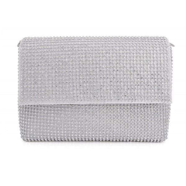 Crystal Clutch Rectangular Clamshell Evening