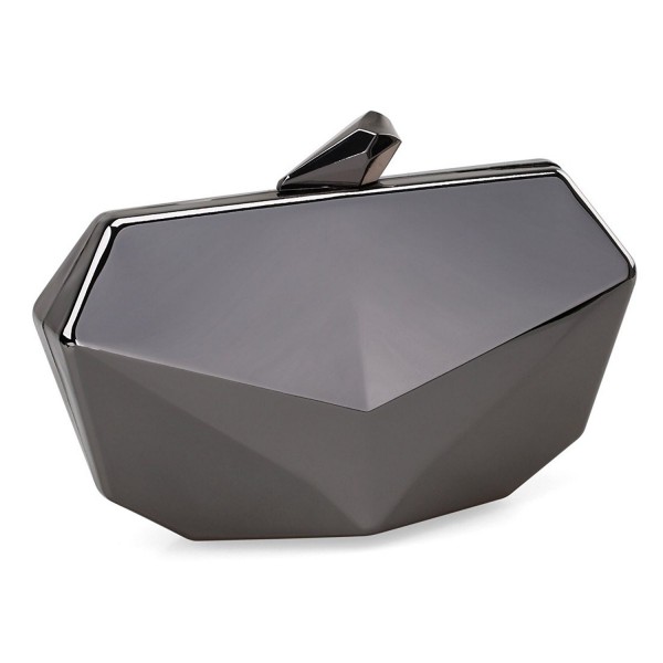 Metallic Shaped Evening Handbag Detachable