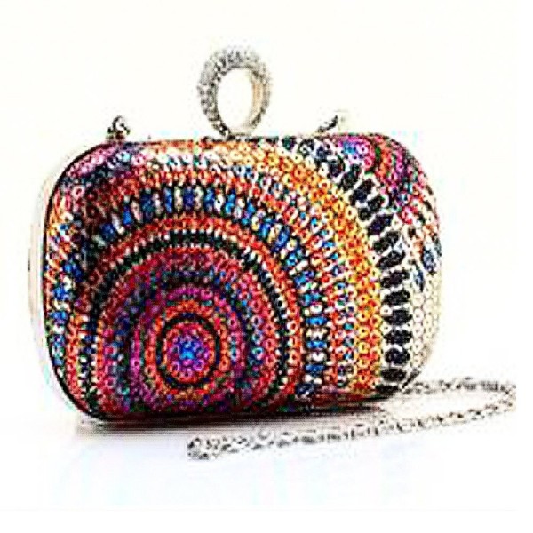 Evening Rhinestone Cocktail Handbag Detachable