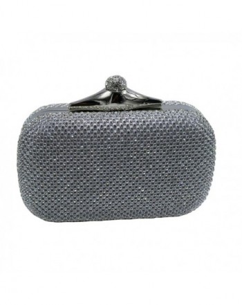 DMIX Crystal Evening Clutch Silver