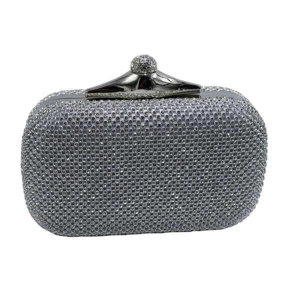 DMIX Crystal Evening Clutch Silver