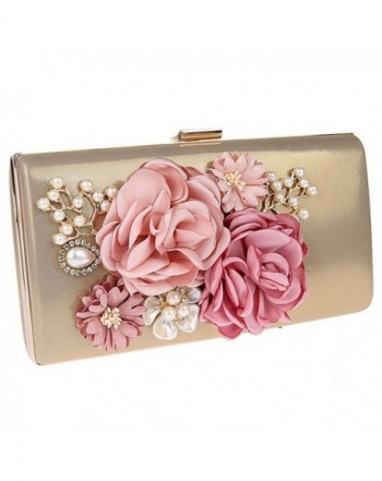 Womens Flower Evening Wedding Handbags