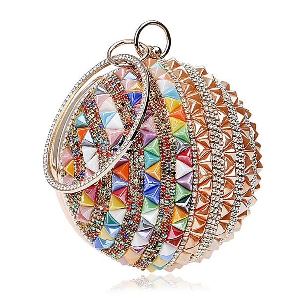 Clutch Handbag Rhinestone Evening Multicolor