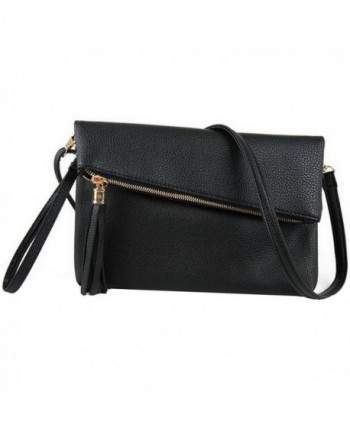 Orfila Foldover Leather Wristlet Shoulder