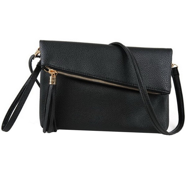 Orfila Foldover Leather Wristlet Shoulder