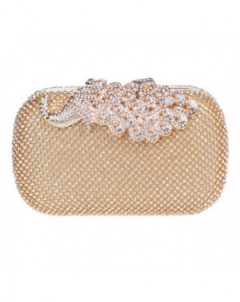 Elegant Rhinestone Peacock Cocktail Handbags