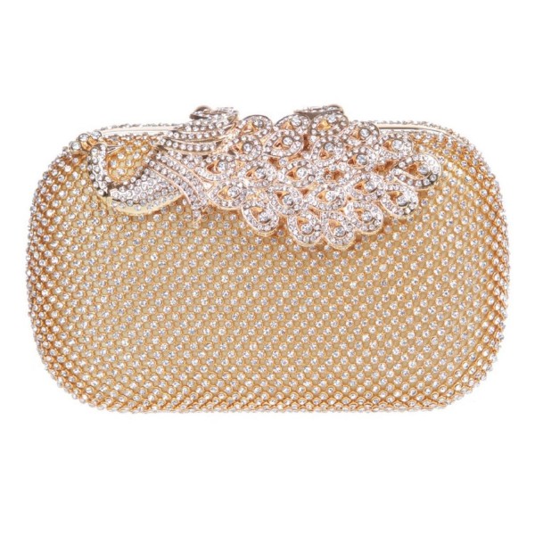 Elegant Rhinestone Peacock Cocktail Handbags