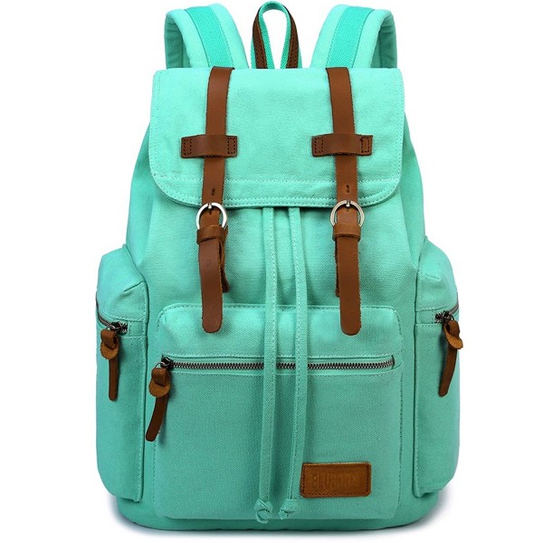 BLUBOON Vintage Backpack Leather Rucksack