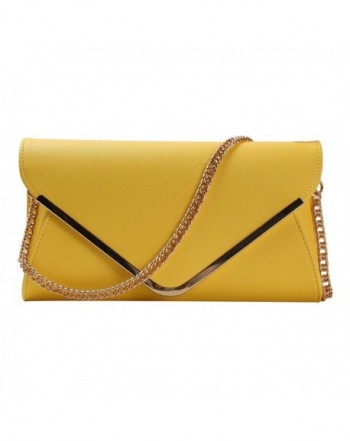 HONEYJOY Leather Evening Envelope Handbag