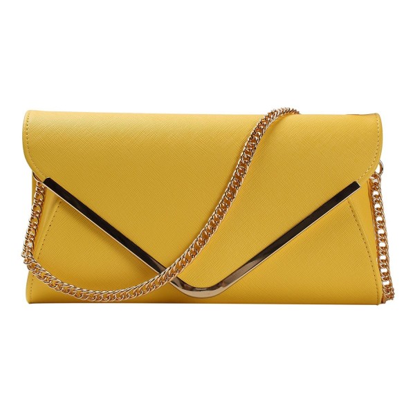 HONEYJOY Leather Evening Envelope Handbag