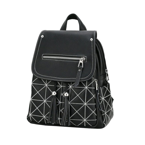 Backpack for Women Fashion Black Pu Leather Causal Purse Guess for School Teen Girls - G-black ...