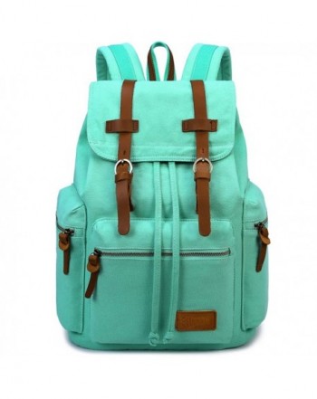 BLUBOON Vintage Backpack Leather Rucksack