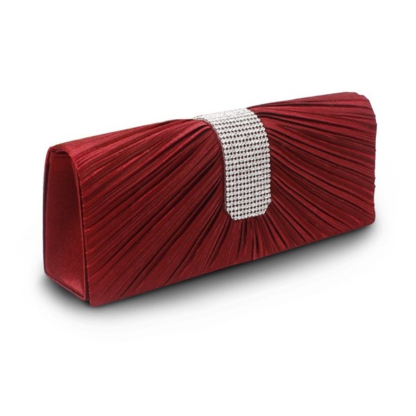 red clutch purse evening