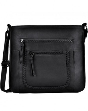 Crossbody Leather Sunny Snowy black