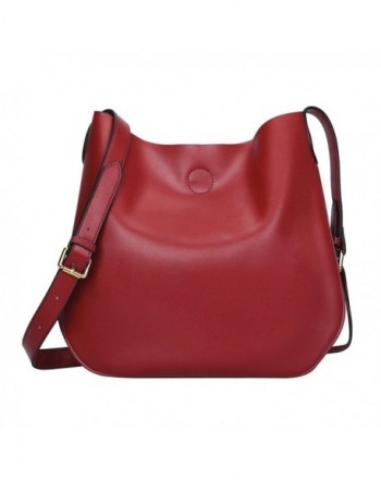 S ZONE Leather Crossbody Simple Shoulder