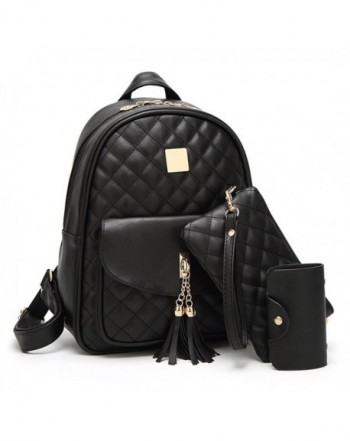 Womens Fashion Quilted Backpack Leather