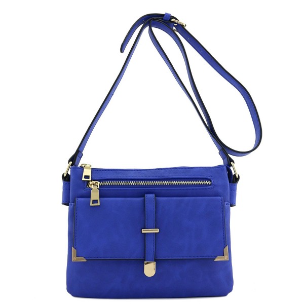 Flap Pocket Crossbody Royal Blue