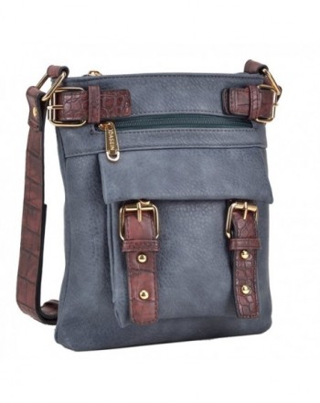 Dasein Belted Crossbody Leather Messenger