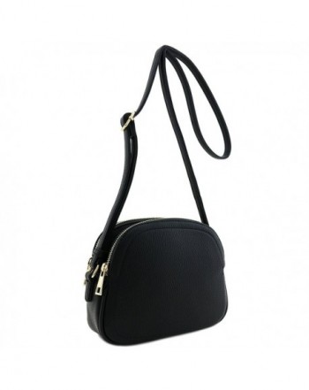 Double Half Moon Crossbody Black