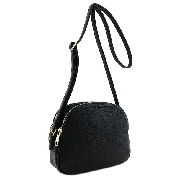 Double Half Moon Crossbody Black