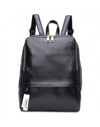Coolcy Genuine Leather Backpack Fashion