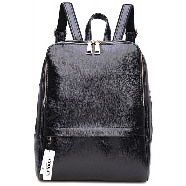 Coolcy Genuine Leather Backpack Fashion