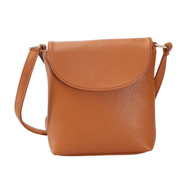 JOLLYCHIC Leather Pockets Crossbody Shoulder