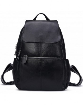 TINGLAN Genuine Leather Backpack Fashion