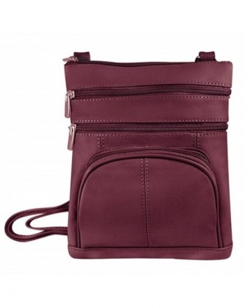 Vivoi Multi Pocket Genuine Leather Crossbody